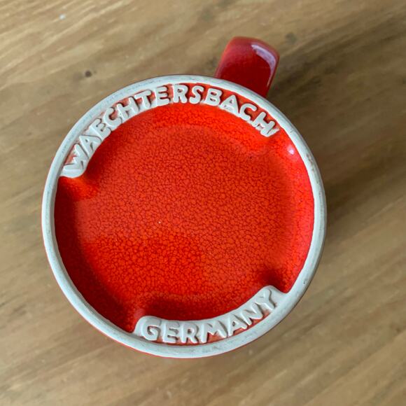 Waechtersbach Coffee Mug Cup Vintage Red Christmas Tree Holiday Ceramic Germany - Picture 7 of 7